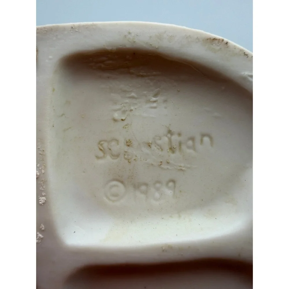 Sebastian 1989 Baseball Boys Porcelain Figurine Blue White Vintage Sports Decor